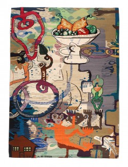 Fruit Bowl Tapestry 96x74_, low res#8EA7